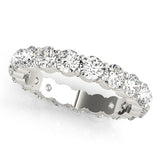 Modern 14KT Diamond Eterinty Wedding Band