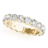 Modern 14KT Diamond Eterinty Wedding Band