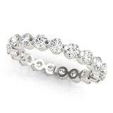 Single Prong Diamond Eternity Band