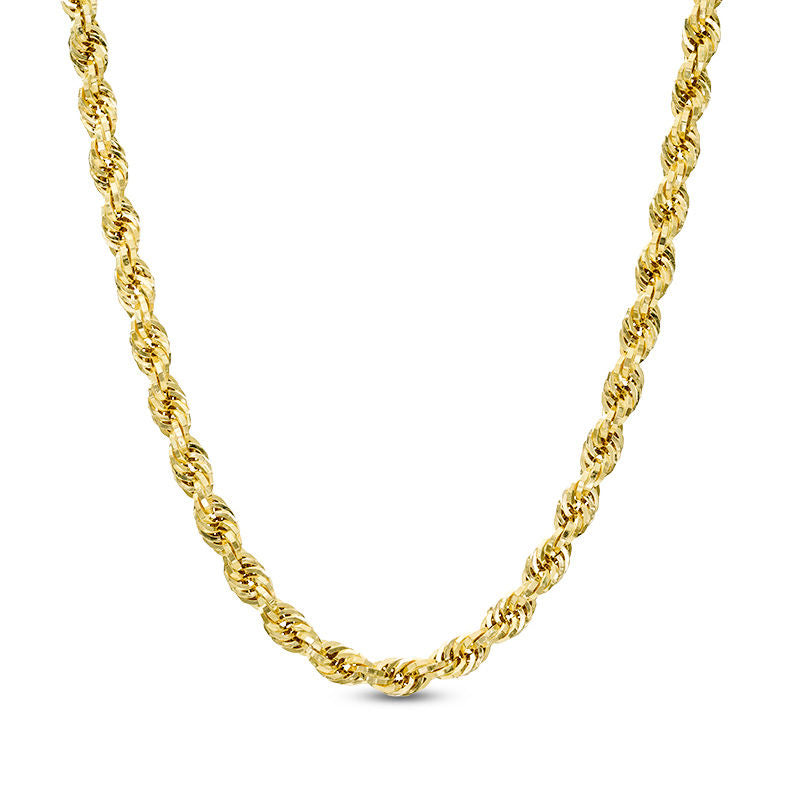 Rope Chain Yellow Gold Semi-Solid 20"