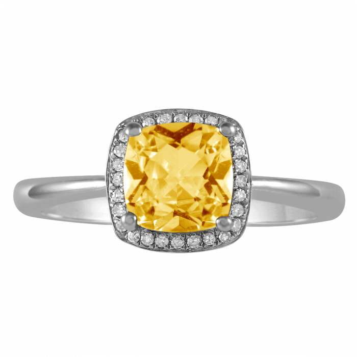November Birthstone Diamond Ring