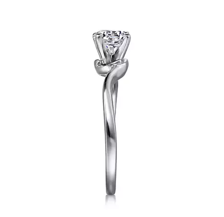 Blair - 14K White Gold Round Diamond Engagement Ring