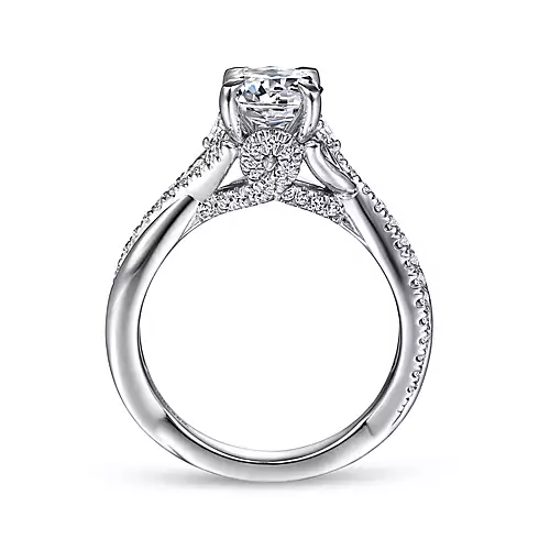 Blakely - 14K White Gold Round Diamond Engagement Ring