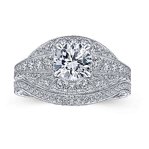 Cruiser - 14K White Gold Round Diamond Engagement Ring