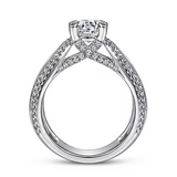 Zoella - 14K White Gold Round Diamond Engagement Ring