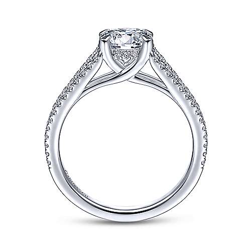 Tartan - 14K White Gold Round Diamond Engagement Ring