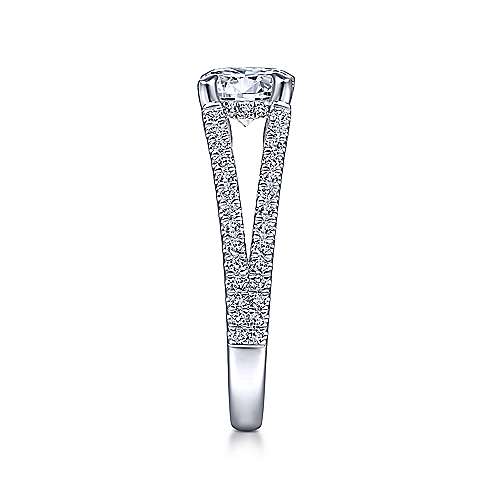 Tartan - 14K White Gold Round Diamond Engagement Ring