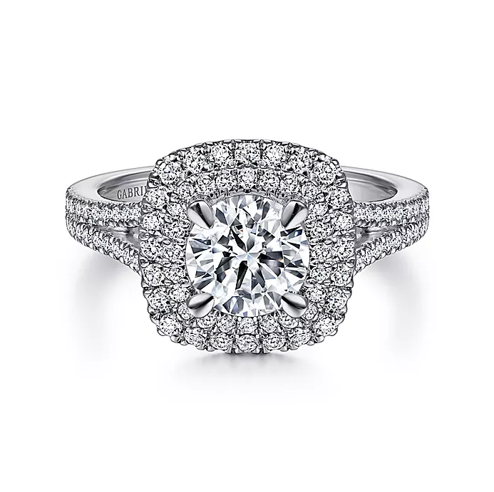 Bette - 14K White Gold Round Diamond Engagement Ring