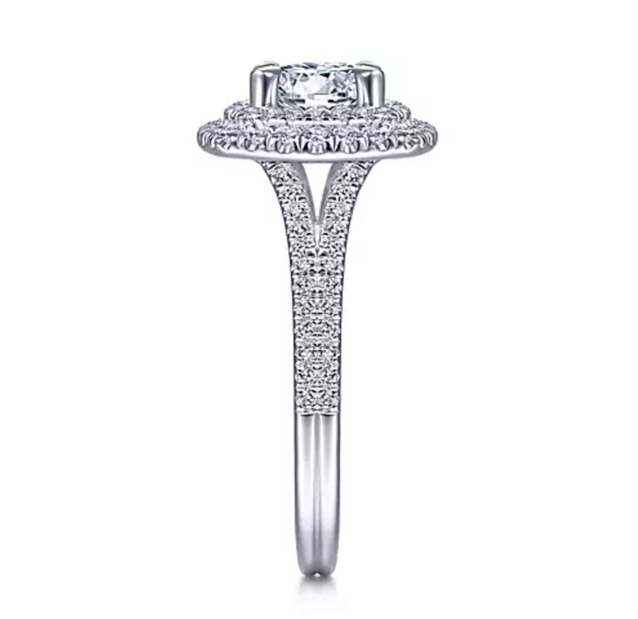 Bette - 14K White Gold Round Diamond Engagement Ring