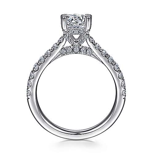 Sarita - 14K White Gold Round Diamond Engagement Ring