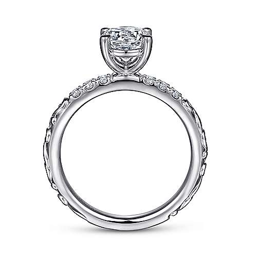 Jackie - 14K White Gold Round Diamond Engagement Ring