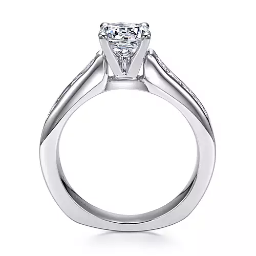 Anderson - 14K White Gold Round Diamond Engagement Ring