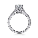 Joanna - 14K White Gold Round Diamond Engagement Ring
