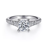 Bridget - 14K White Gold Round Diamond Engagement Ring