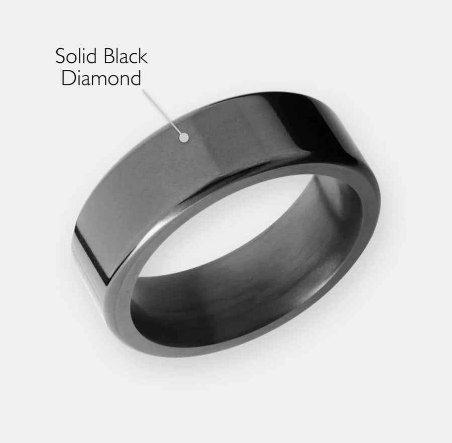 ELYSIUM KRATOS - SOLID BLACK DIAMOND RING