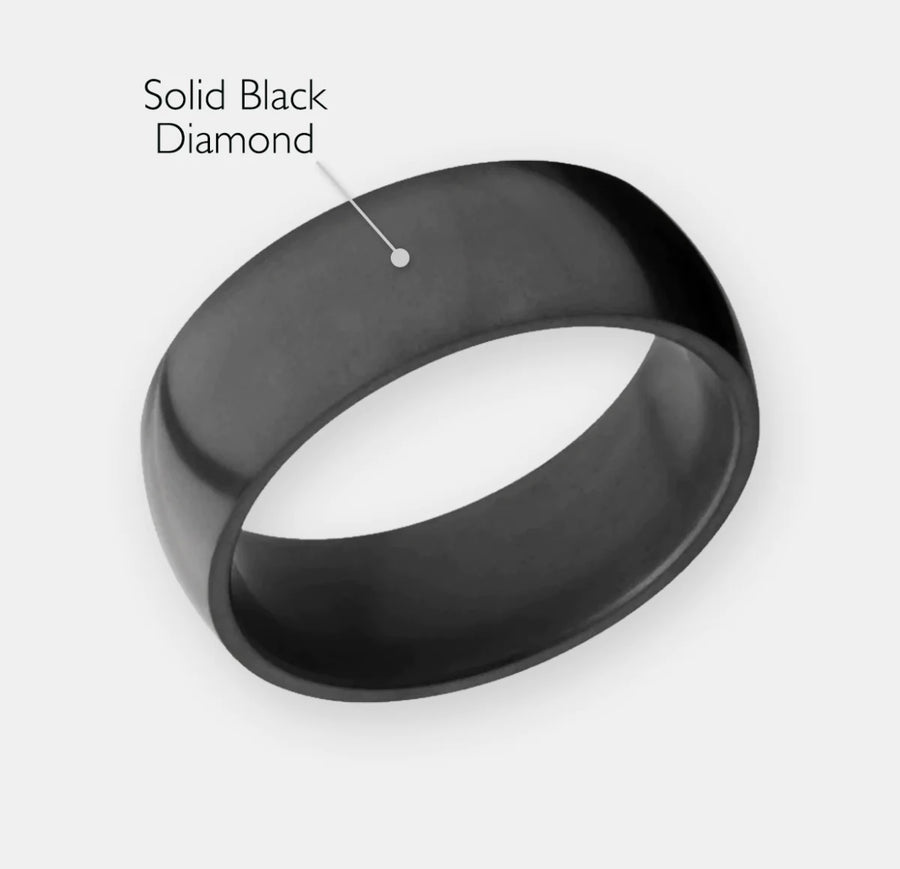 ELYSIUM NYX - SOLID BLACK DIAMOND RING