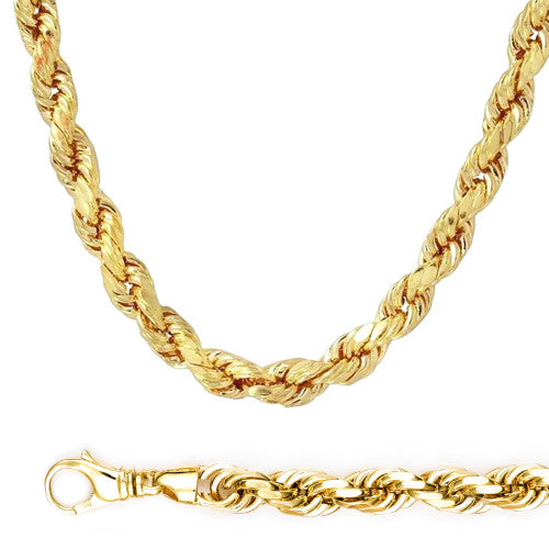 Yellow Gold Rope Chain