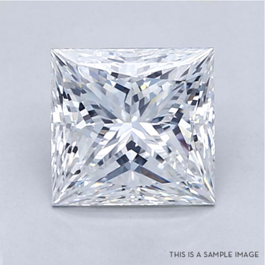 0.73 Carat Natural Princess Cut Diamond