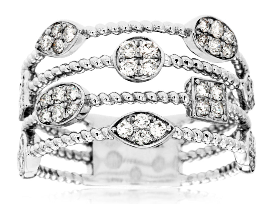 Bubbles Diamond Fashion Ring