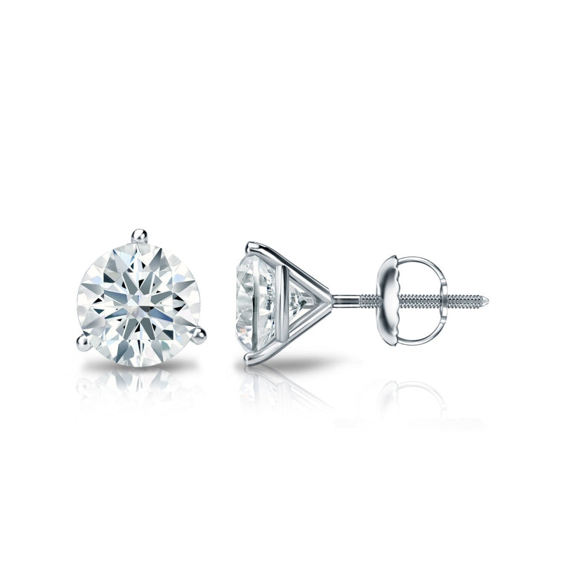 White Gold 1CTW Diamond Studs