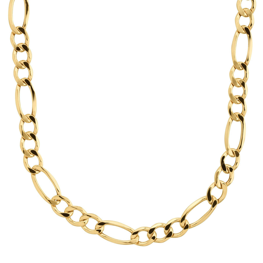 Figaro Chain Yellow Gold Solid 21"