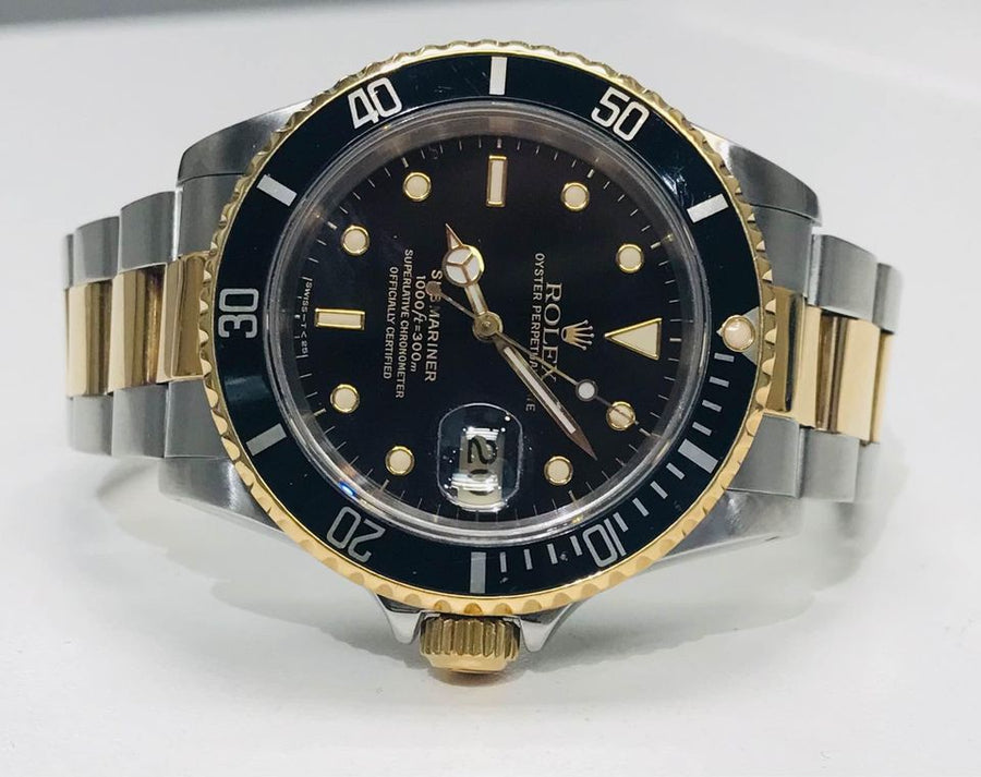 Rolex Submariner Two Tone Black