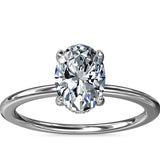 Classic Claw Prong Solitaire 1.01 Ct Oval