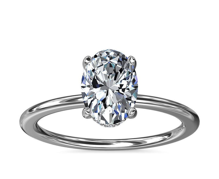 Classic Claw Prong Solitaire 1.01 Ct Oval