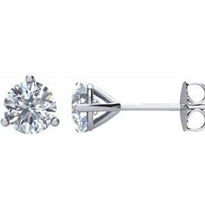 Premium Diamond Stud Earrings in Platinum 1.64 Carat
