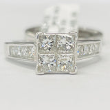 3CTW Quad Diamond Wedding Set
