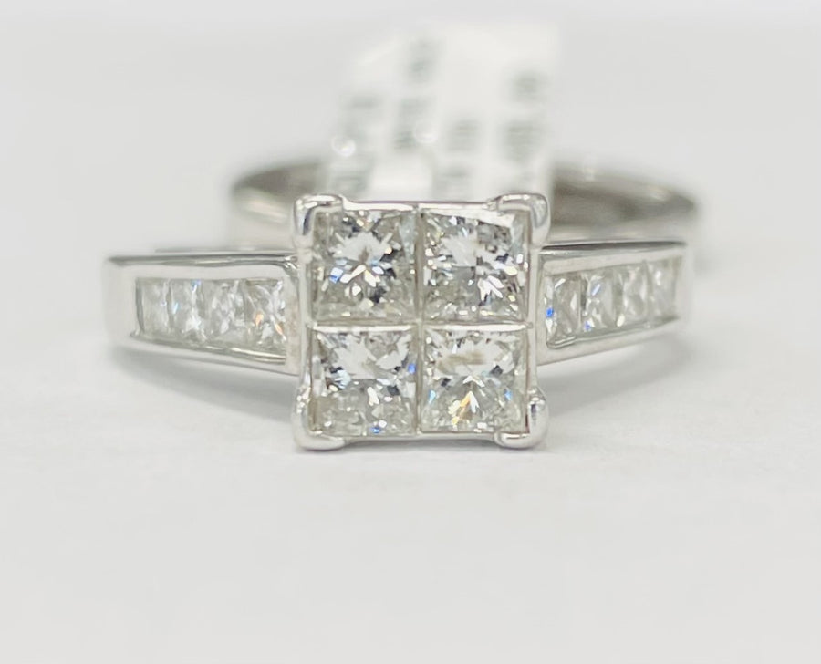 3CTW Quad Diamond Wedding Set
