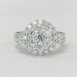 3 1/3CTW White Gold Diamond Composite Wedding Set