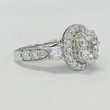 3 1/3CTW White Gold Diamond Composite Wedding Set