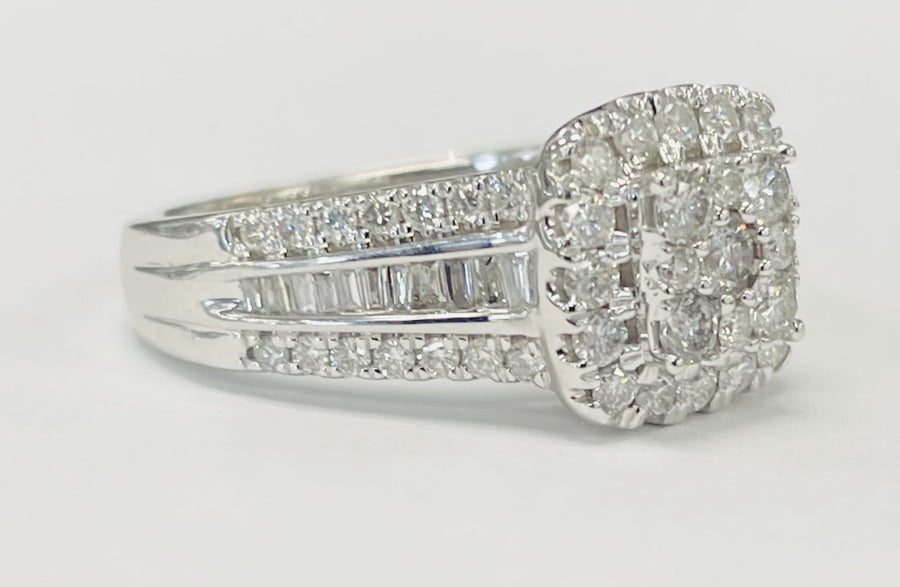 1 1/4CTW Diamond Composite Engagement Ring