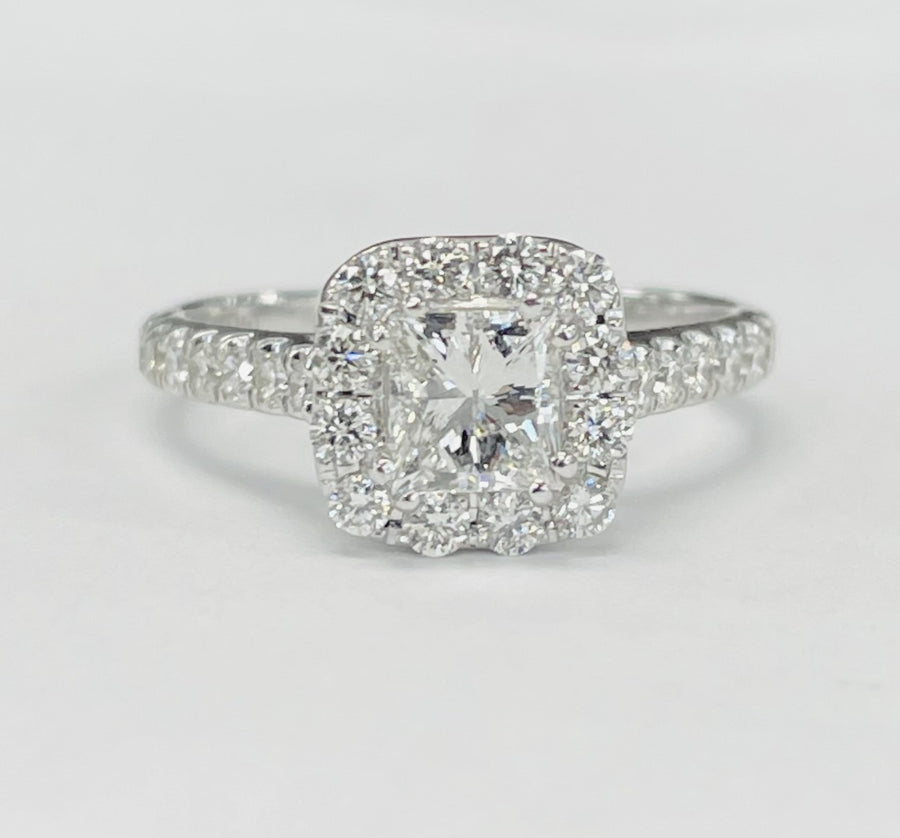 Neil Lane 1 5/8CTW Princess Cut Halo Engagement Ring