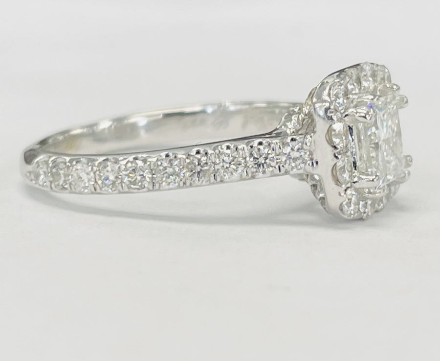 Neil Lane 1 5/8CTW Princess Cut Halo Engagement Ring