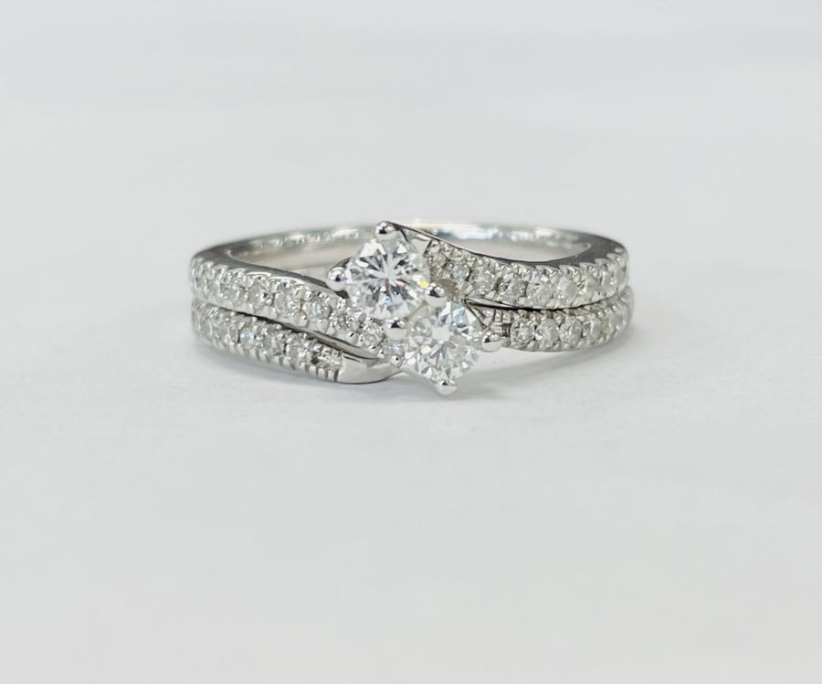 White Gold Ever Us Diamond Wedding Set