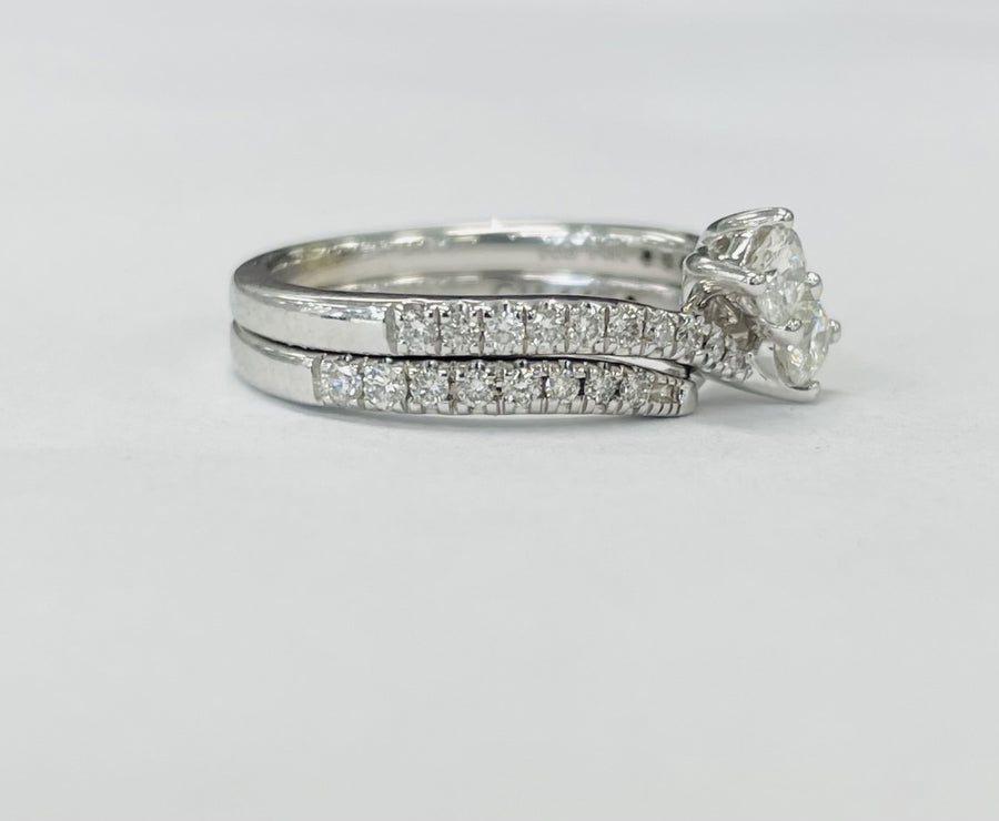 White Gold Ever Us Diamond Wedding Set