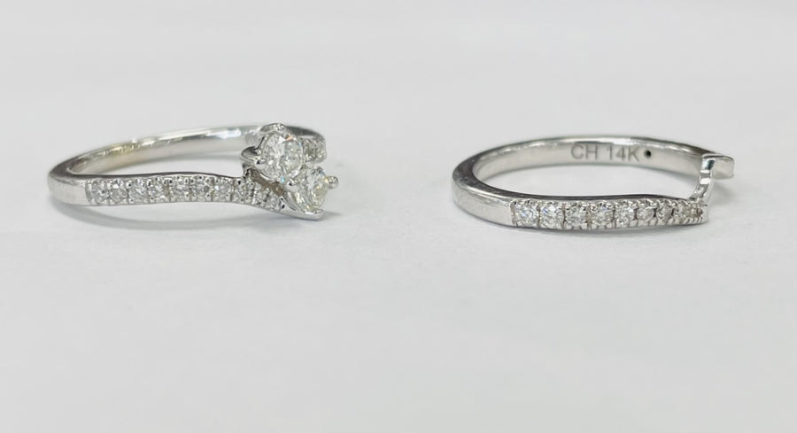 White Gold Ever Us Diamond Wedding Set
