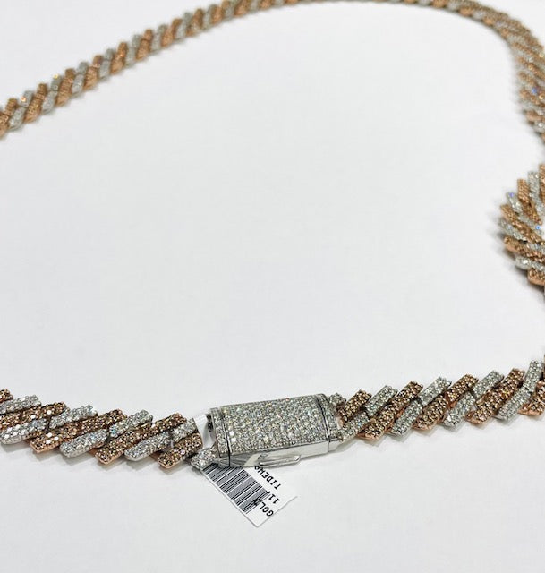 Tidewater Gold And Diamond Iced Out Two Toned Cuban Chain