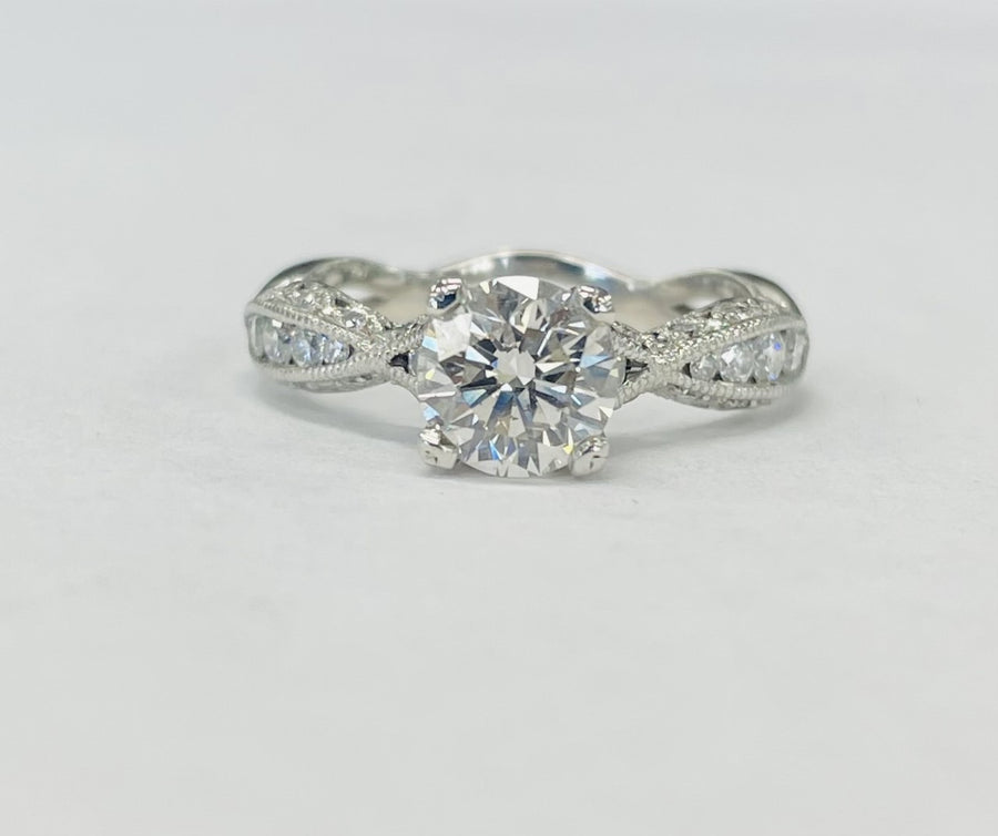 Tacori 2 Carat Total Diamond Platinum Ring Style #2578RD