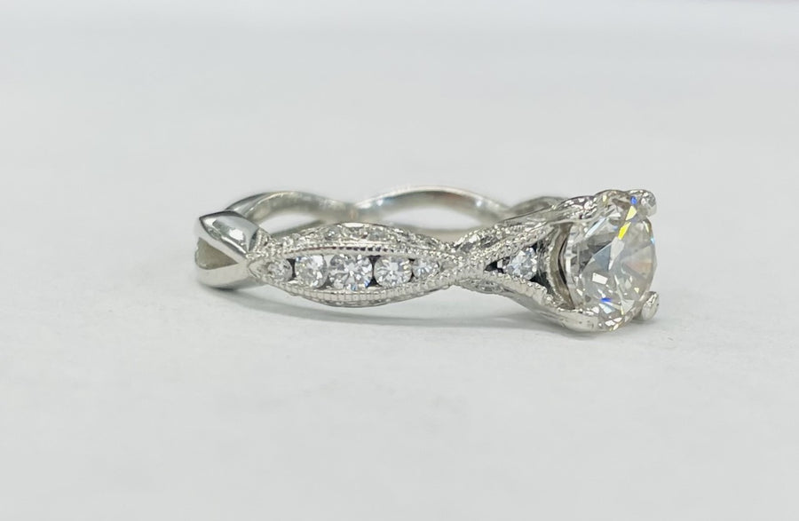 Tacori 2 Carat Total Diamond Platinum Ring Style #2578RD