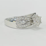 Moasic Set Modern Pave Diamond Ring
