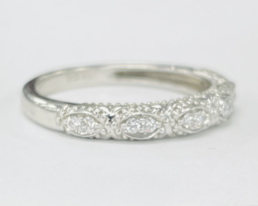 14KT White Gold 1 1/8CTW VVS2 Certified Diamond Wedding Set