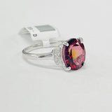 Vivid Rodlie Garnet An Diamond Ring
