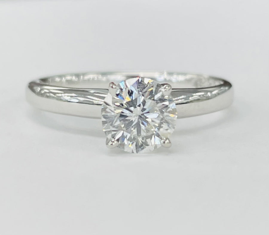 White Gold 1.01ct Leo Diamond Solitare Engagement Ring