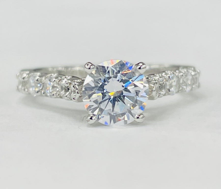 Romance - Shared Prong Cathedral Diamond Setting