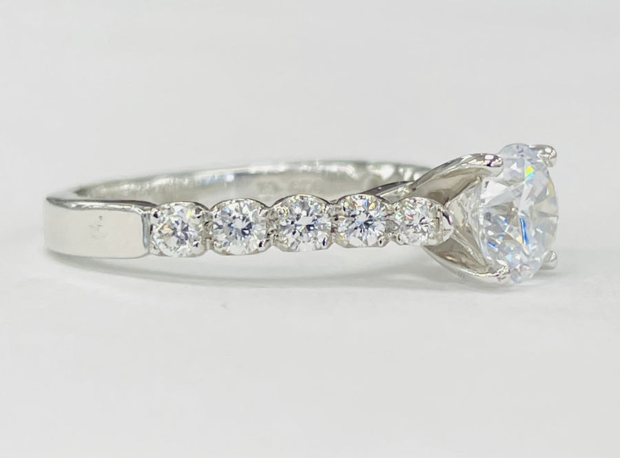 Romance - Shared Prong Cathedral Diamond Setting