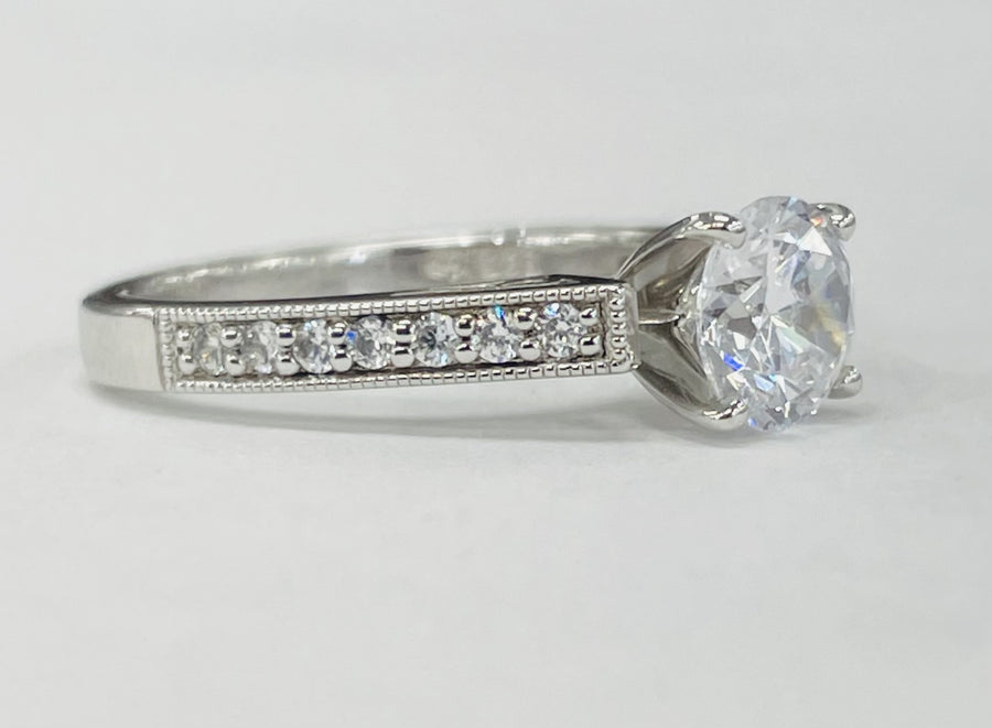 Romance - Vintage Inspired Cathedral Diamond Setting