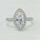 Romance - Pave Halo Diamond Setting